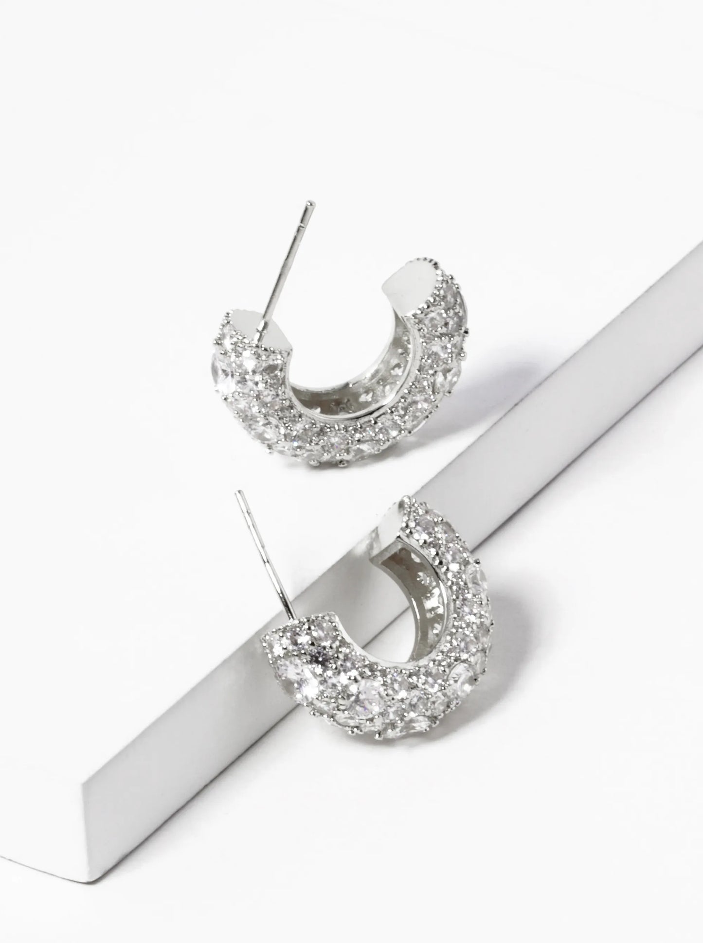 18k Gold Dipped 20mm Sparkling Hoop Earrings