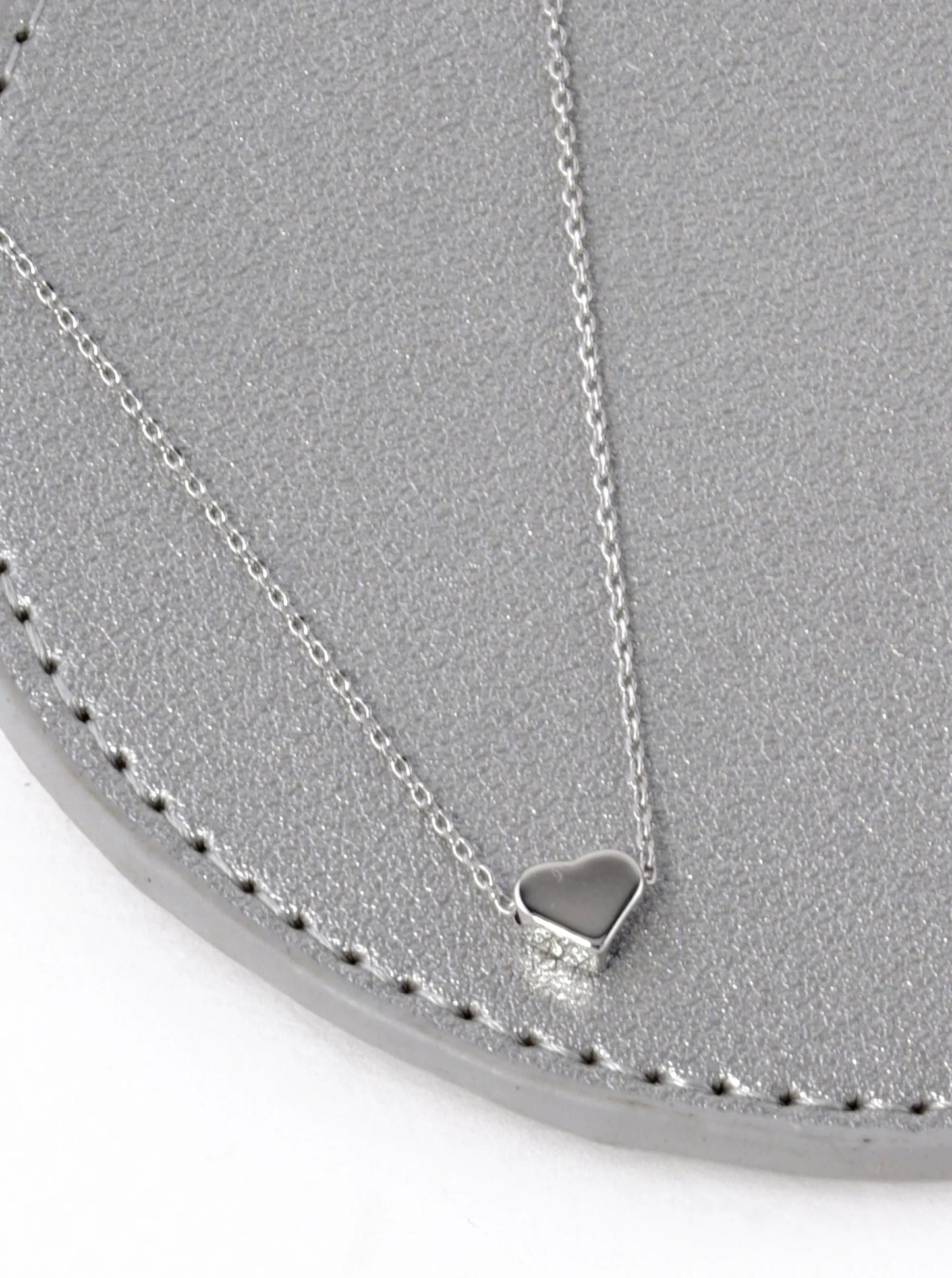 18K Gold Dipped Dainty 6mm Heart Pendant Necklace