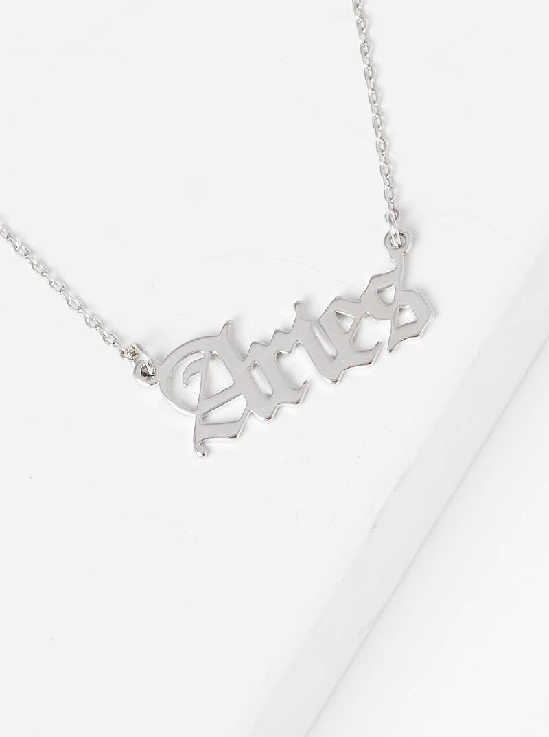 Gold Plated Zodiac Sign Necklace