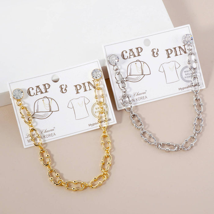 Chunky Link Cap & Apparel Pin Accessory