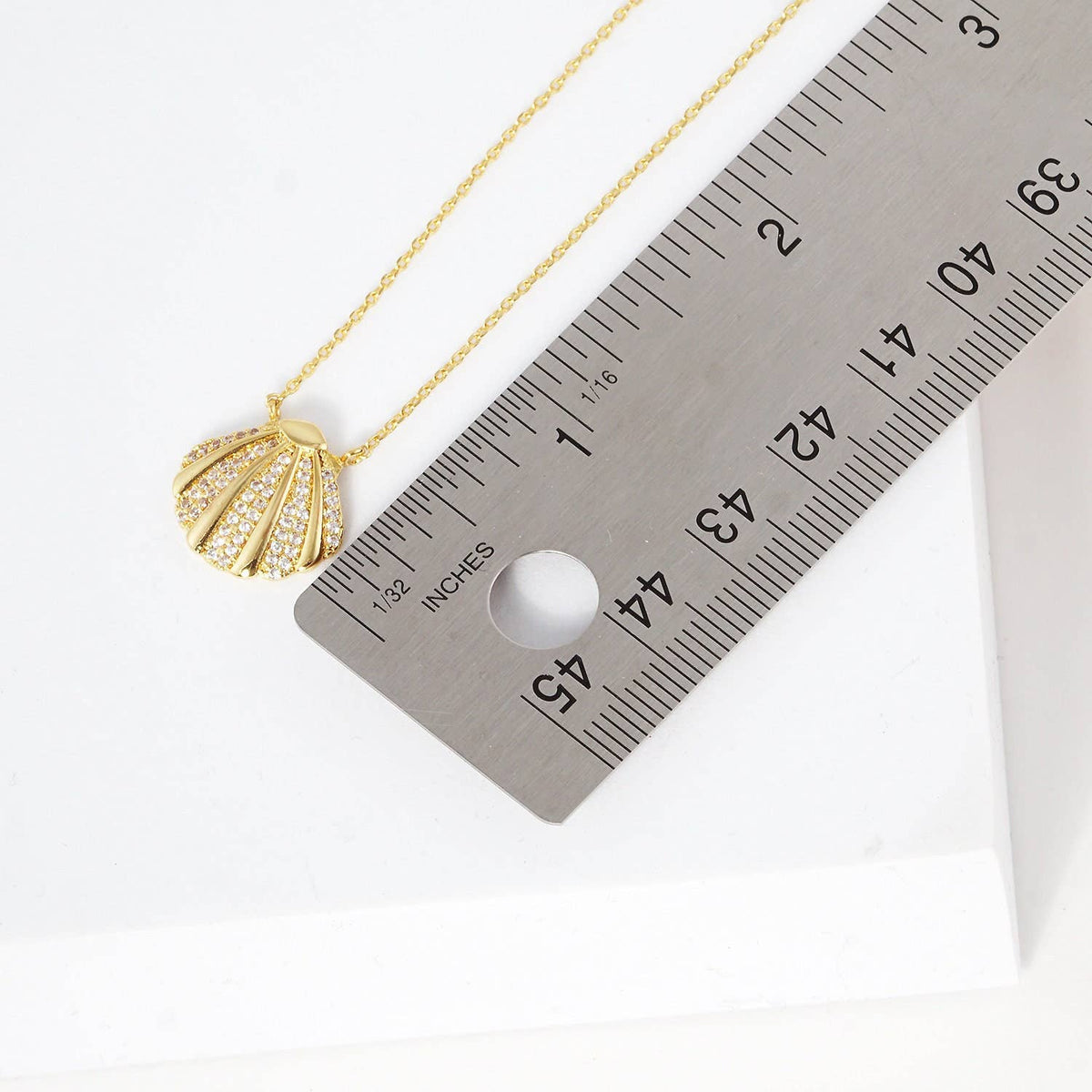 Gold Plated Puka Shell Necklace