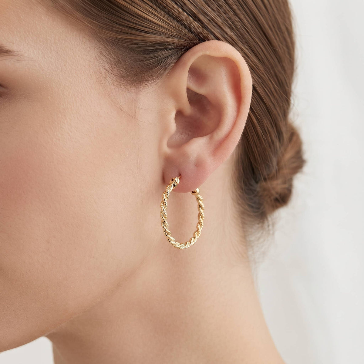 Twisted Twist Hoop Earrings