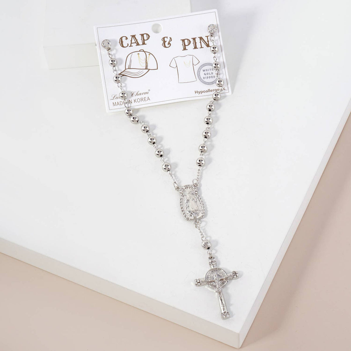 Rosary Cap & Shirt Pin Accessory