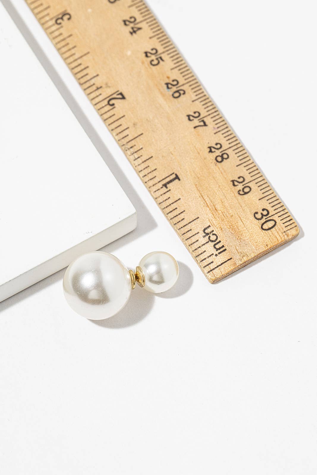 Double-Sided Pearl Stud Earrings – Pearl Ball Jacket