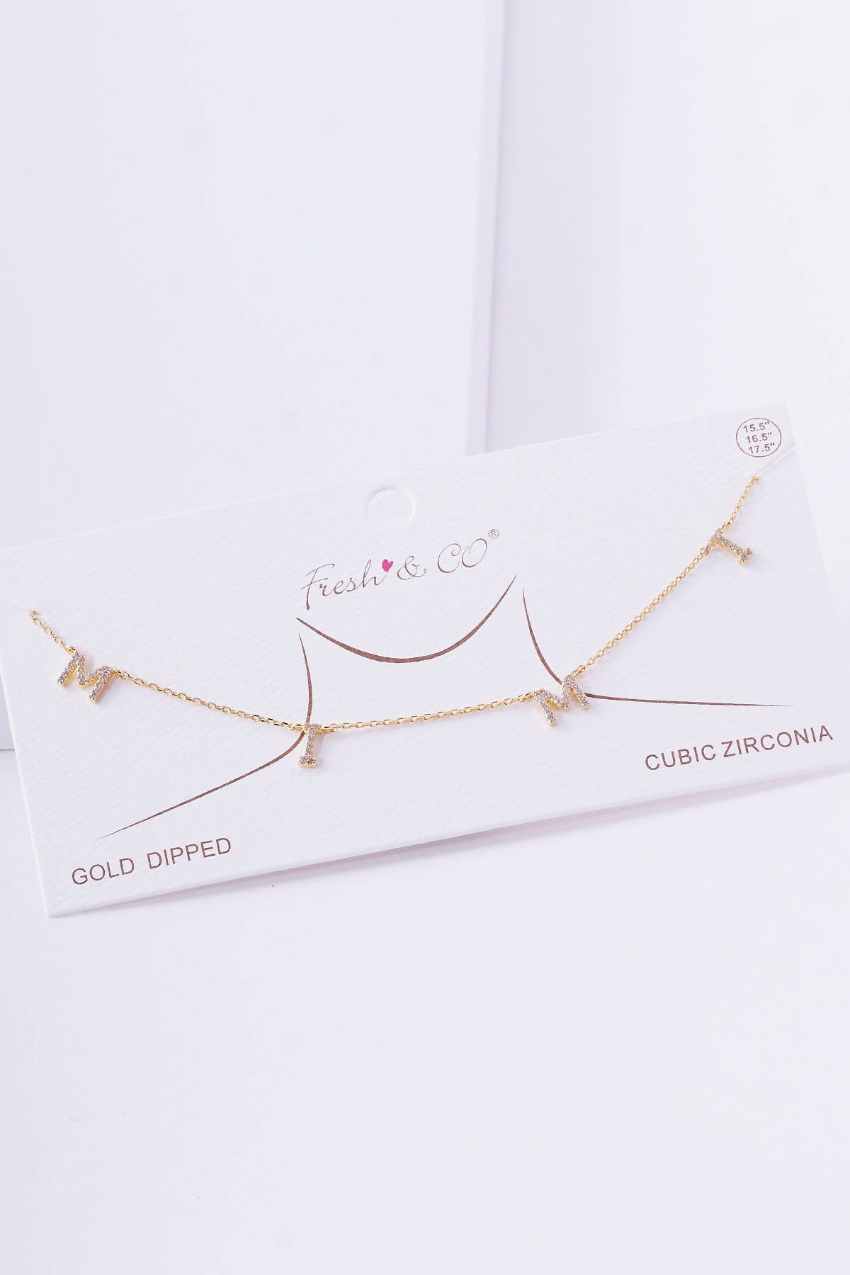 Gold Mimi Spaced Letter Necklace