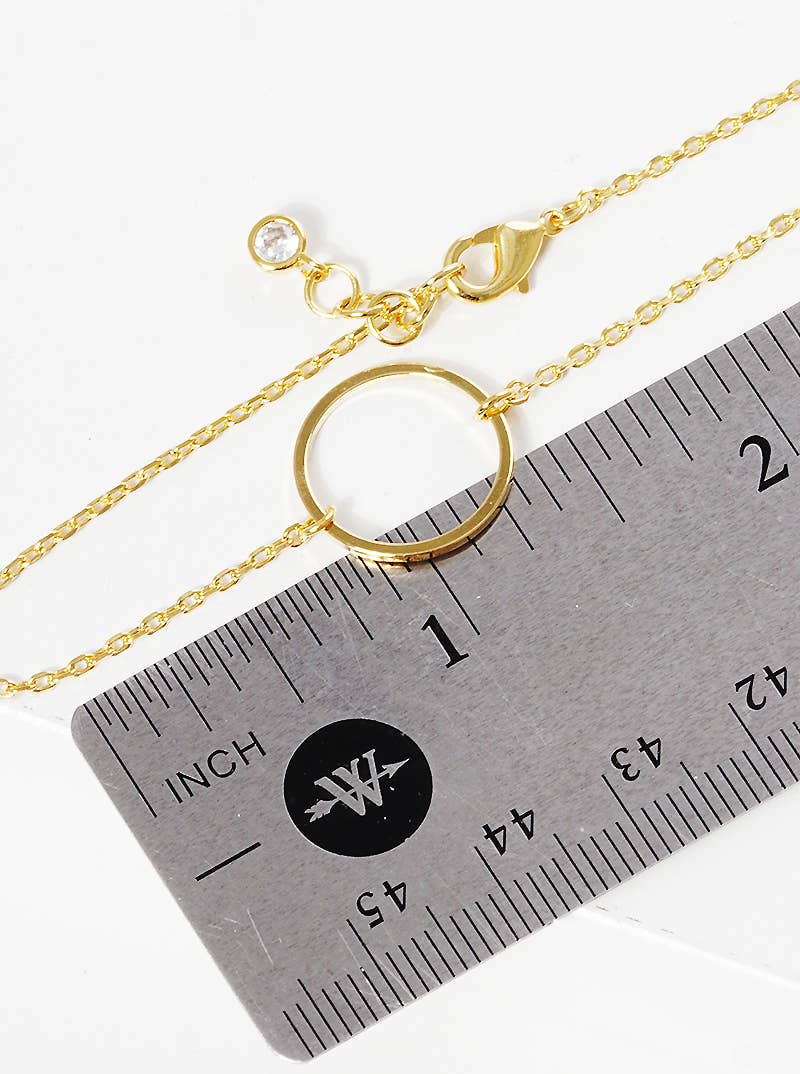 Minimalist Circular Charm Bracelet