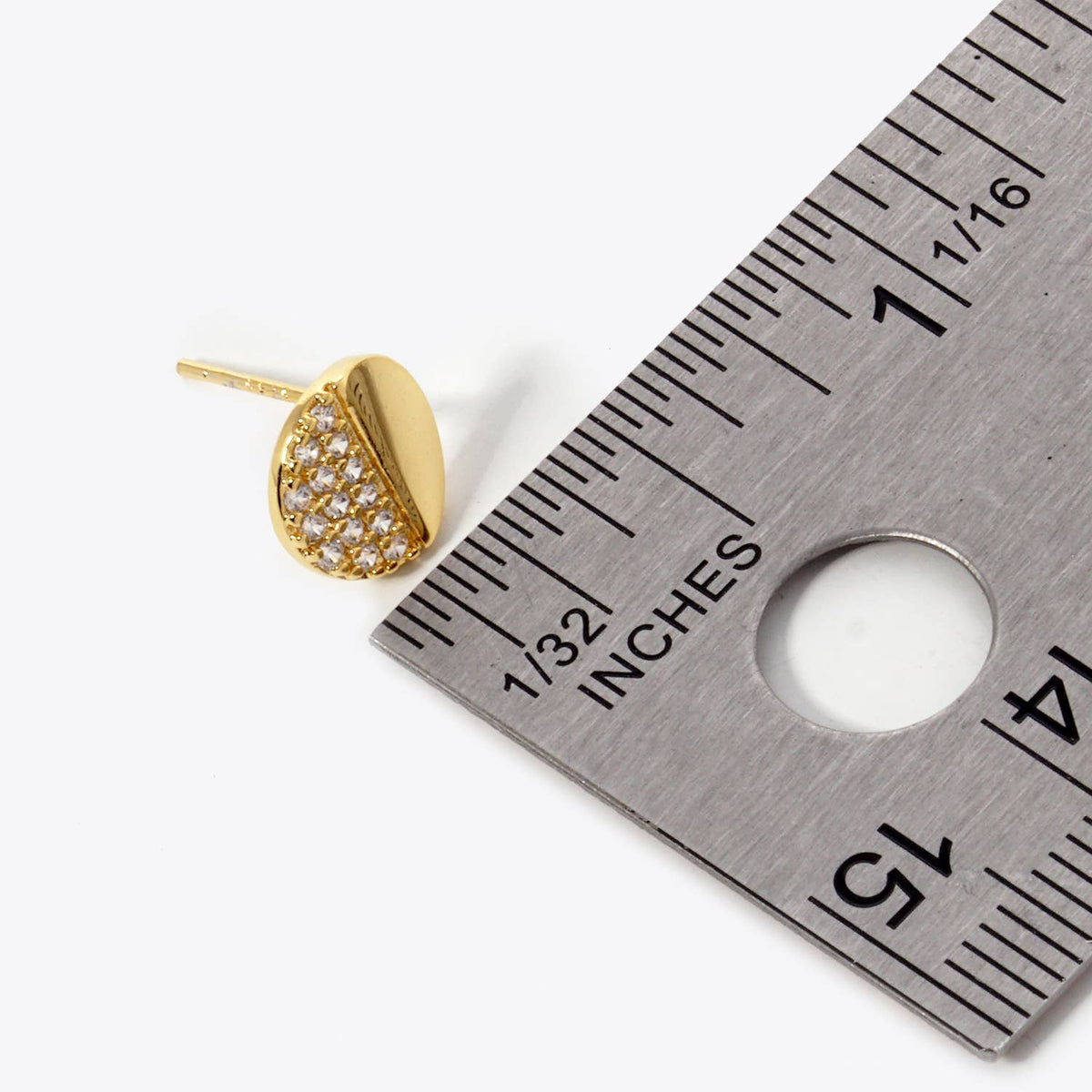 Gold Dipped Round Pendant Earrings
