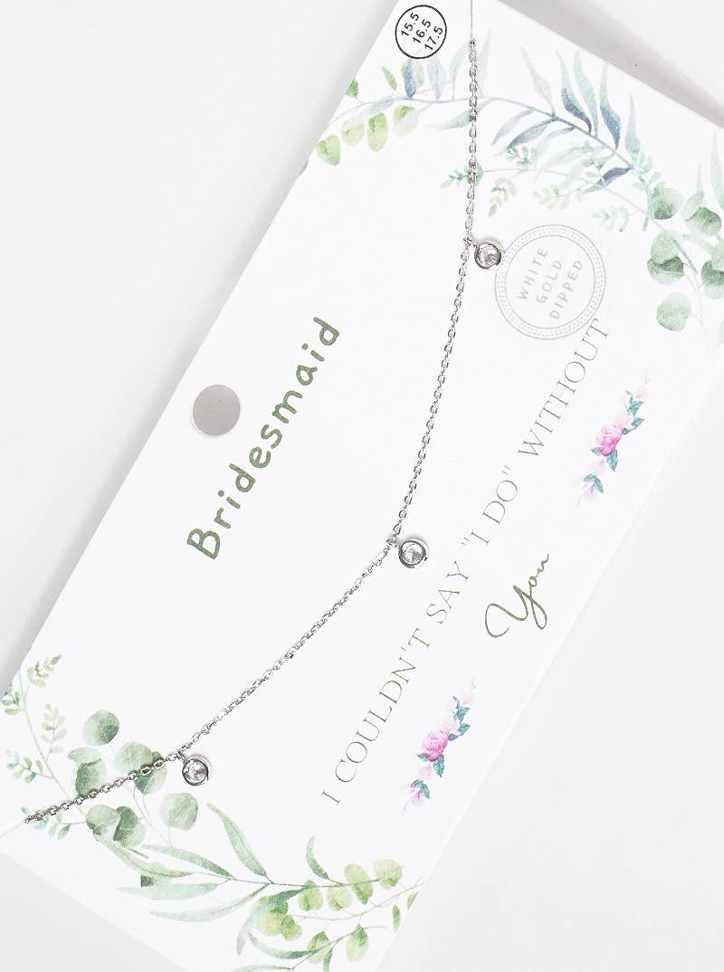 Bridesmaid Proposal Station Necklace