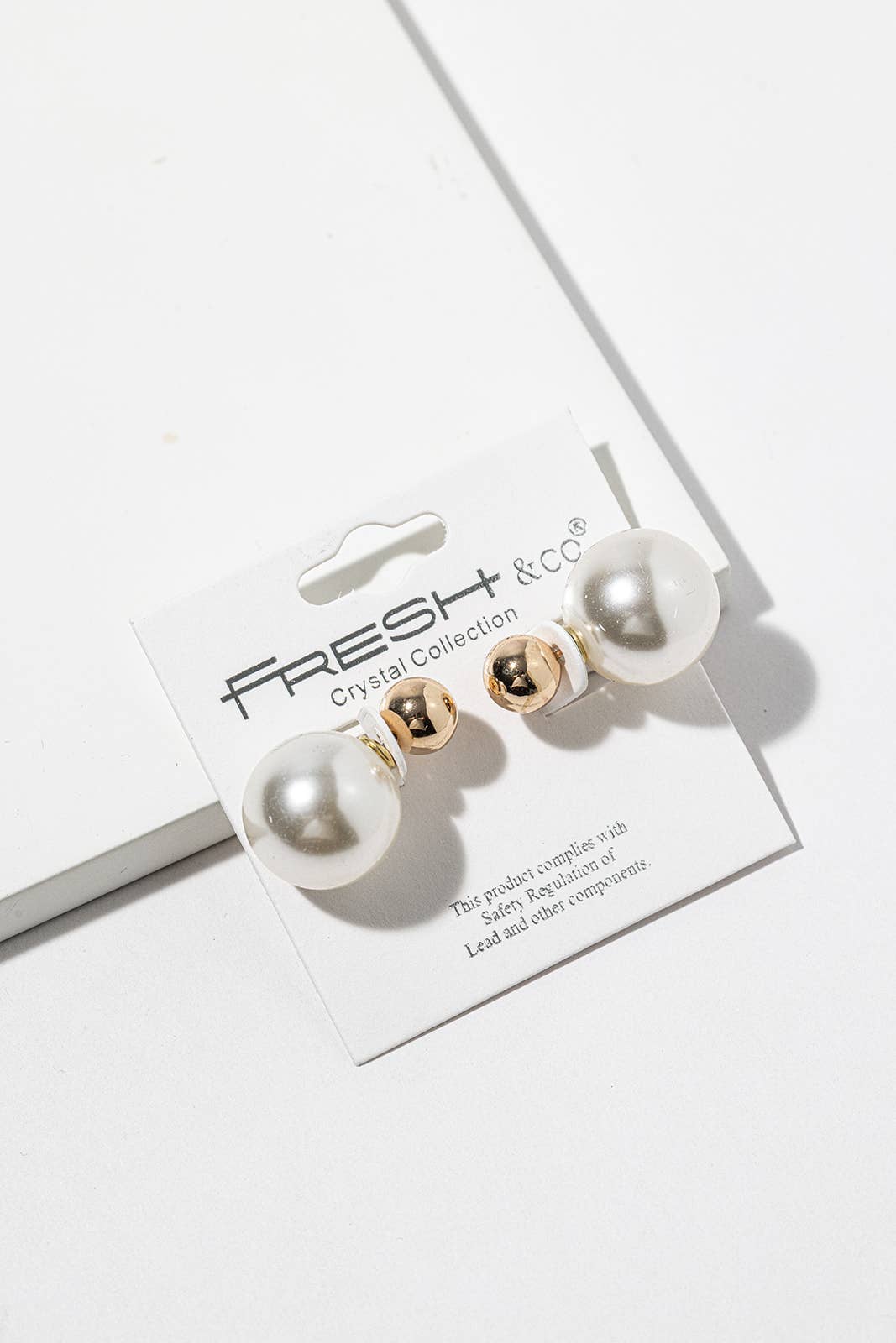 Double-Sided Pearl Stud Earrings – Pearl Ball Jacket