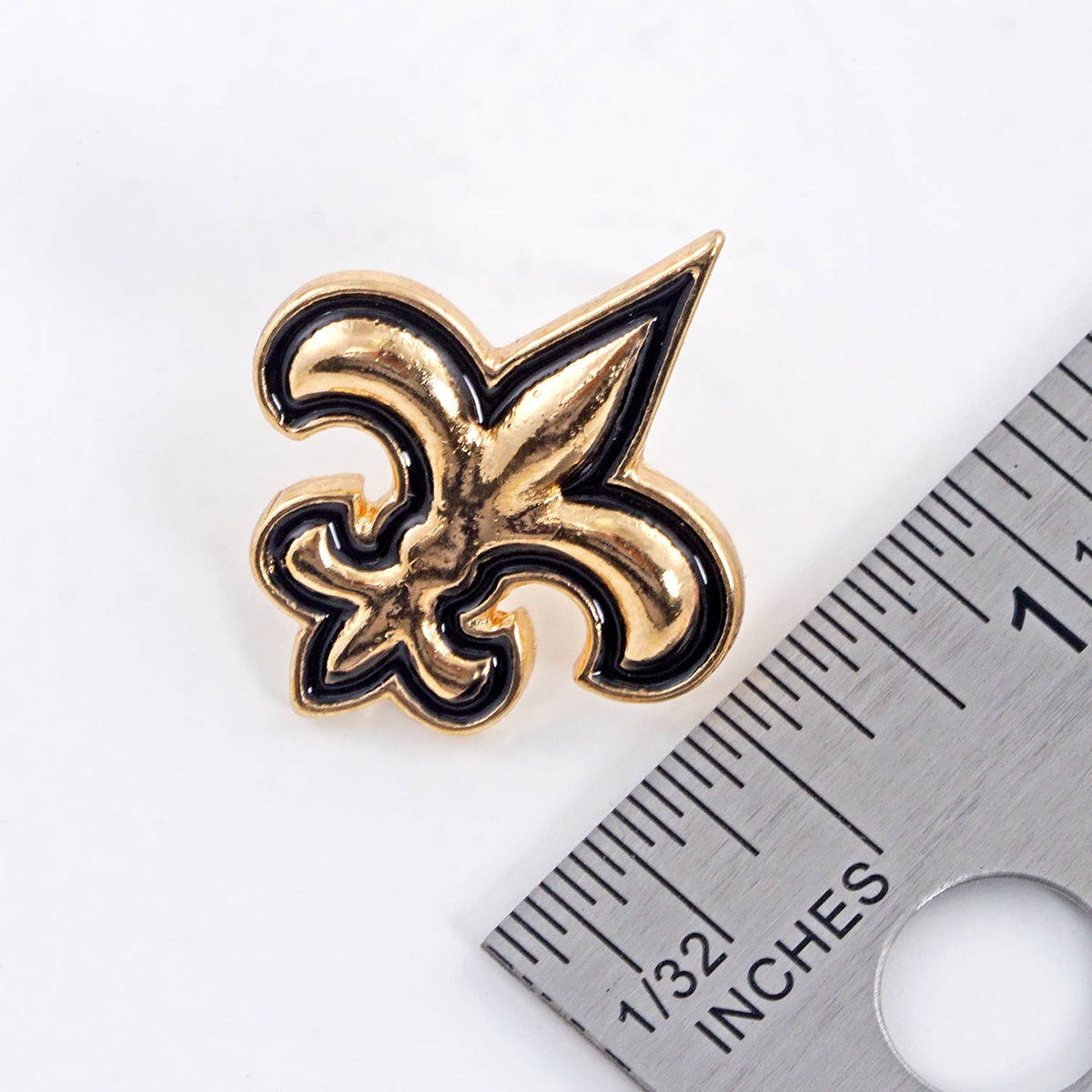 Gold Plated Fleur De Lis Stud Earrings