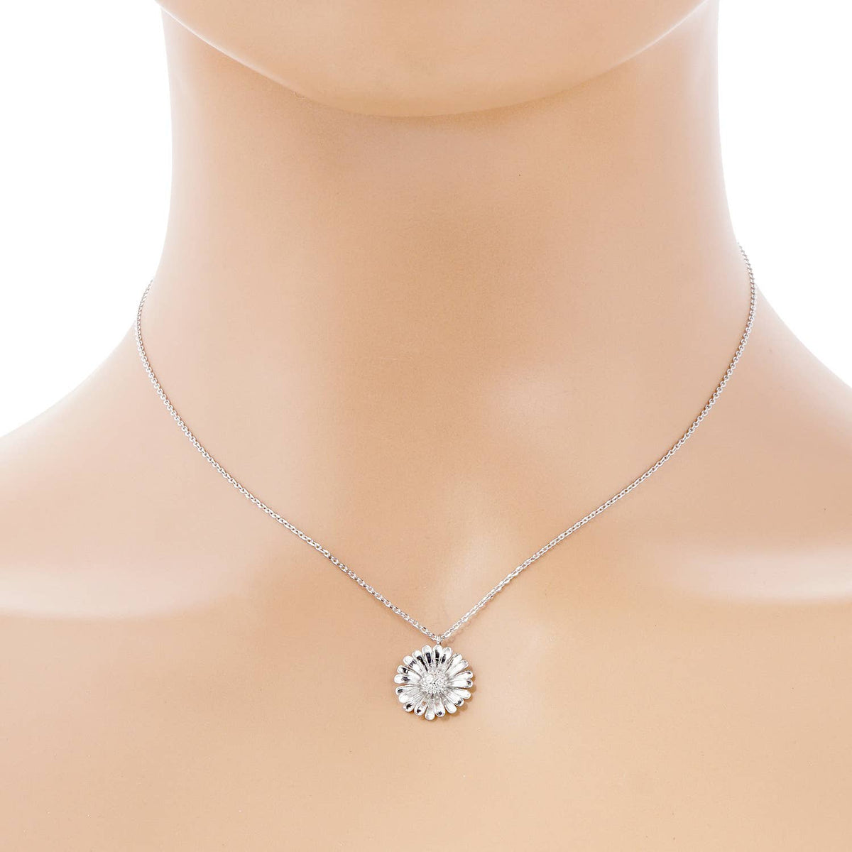 Gold Plated Sunflower Necklace