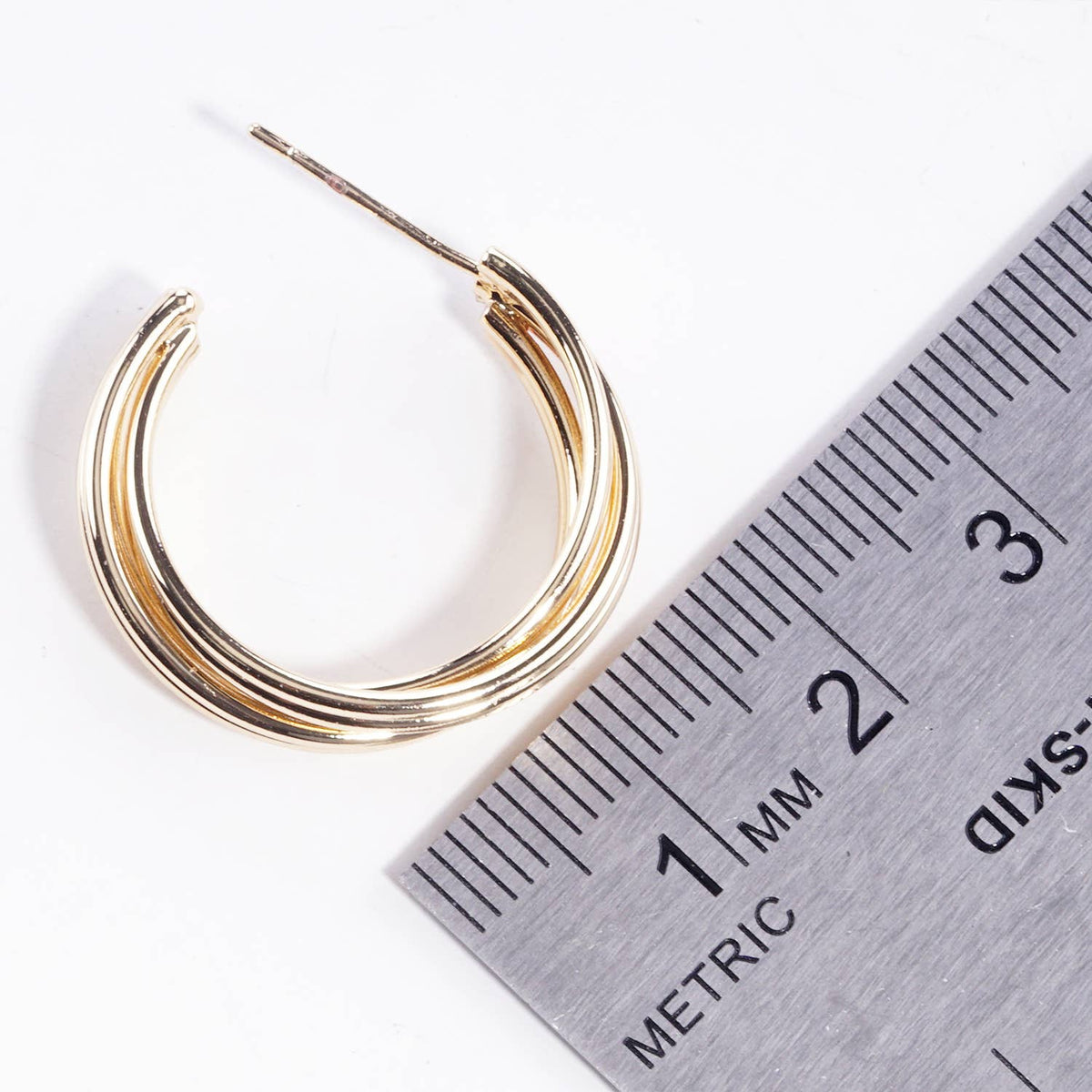Multi-Strand Hoop Earrings