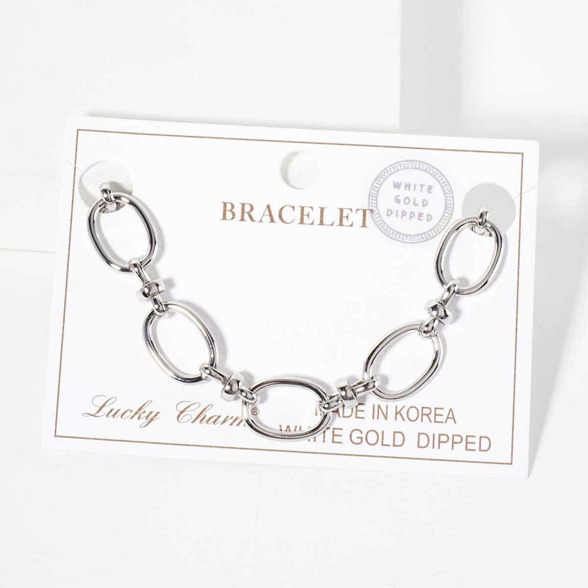 Minimalist Oval Link Chain Bracelet