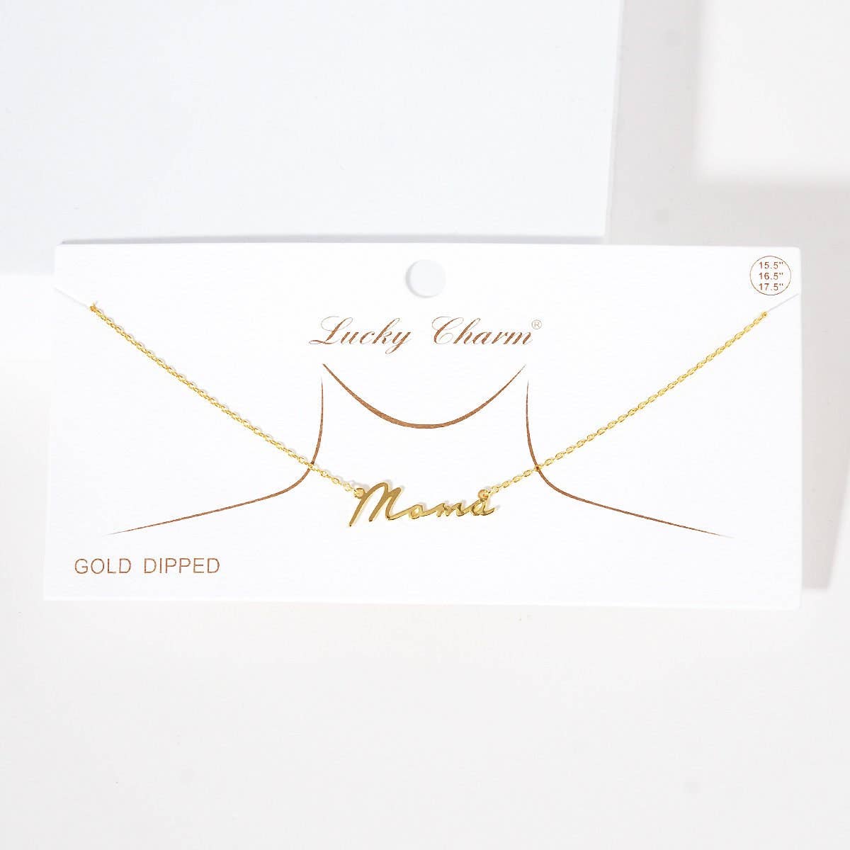 Gold Plated Mama Letter Necklace