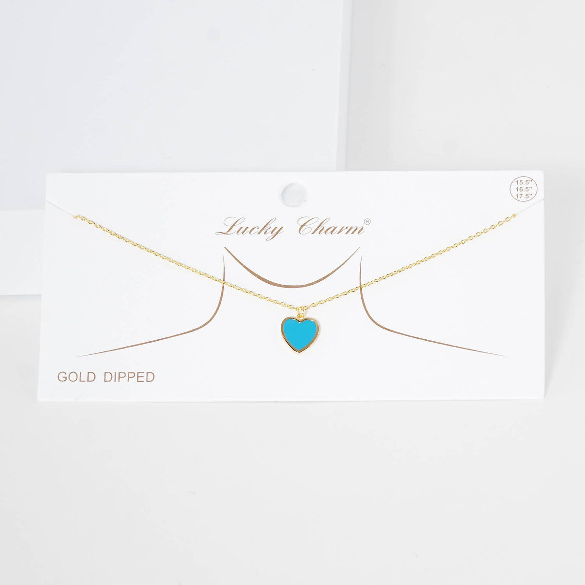 Gold Plated Multicolor Heart Necklace