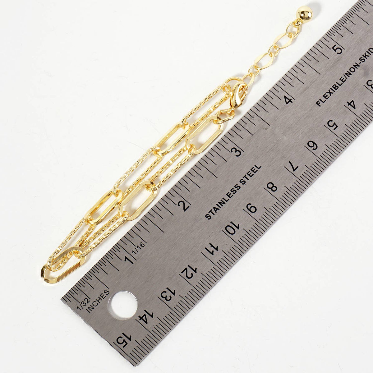 Modern Multi-Link Mixed Texture Chain Bracelet