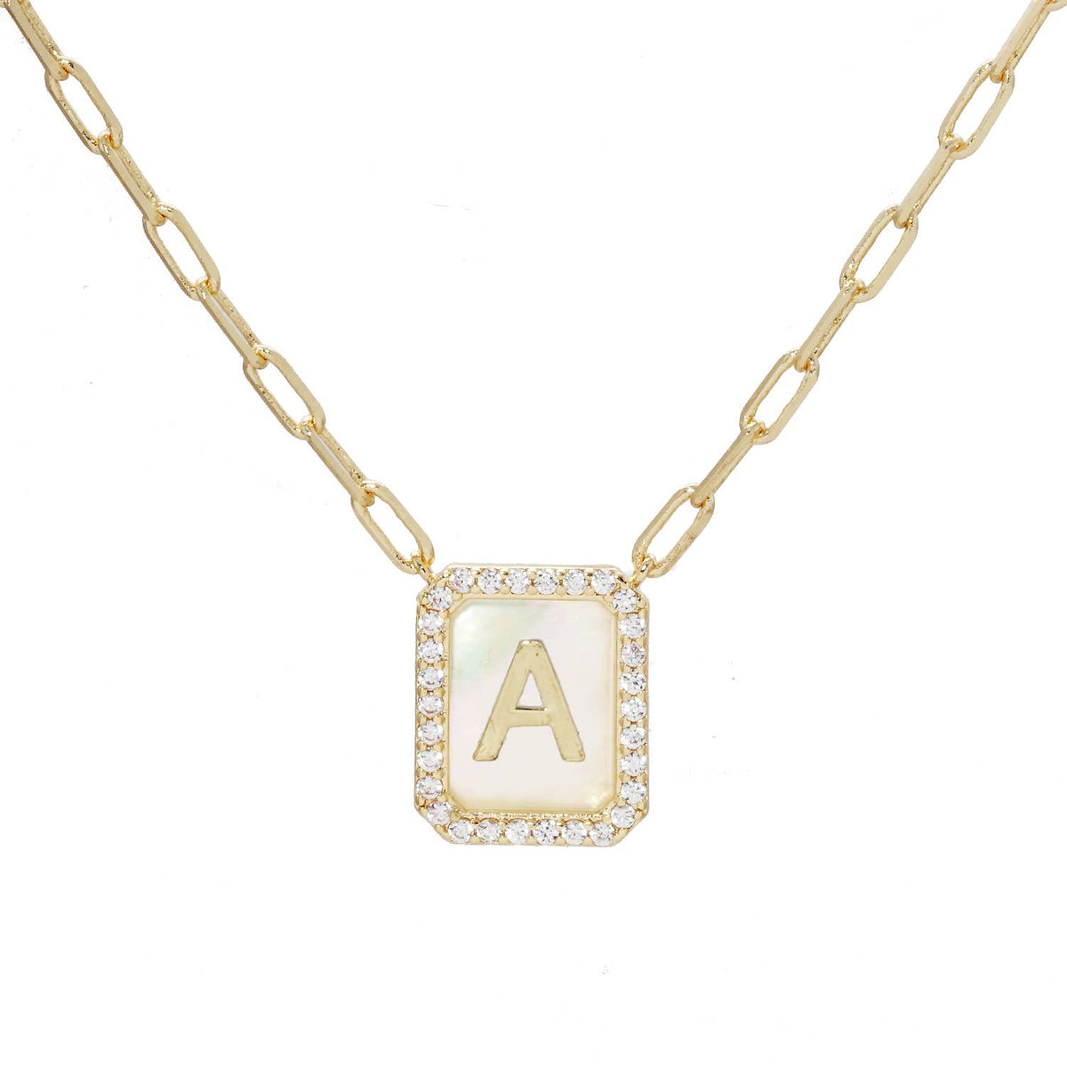 Gold Plated Initial Necklace