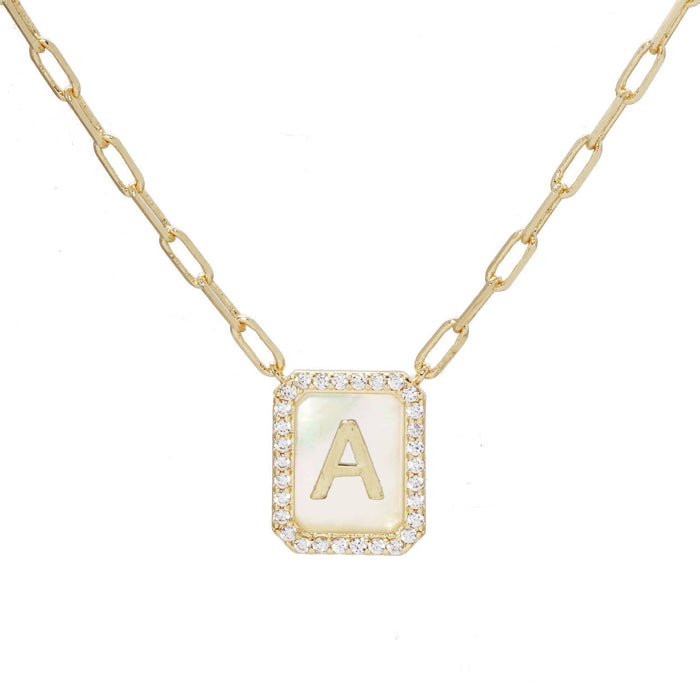 Gold Plated Initial Necklace