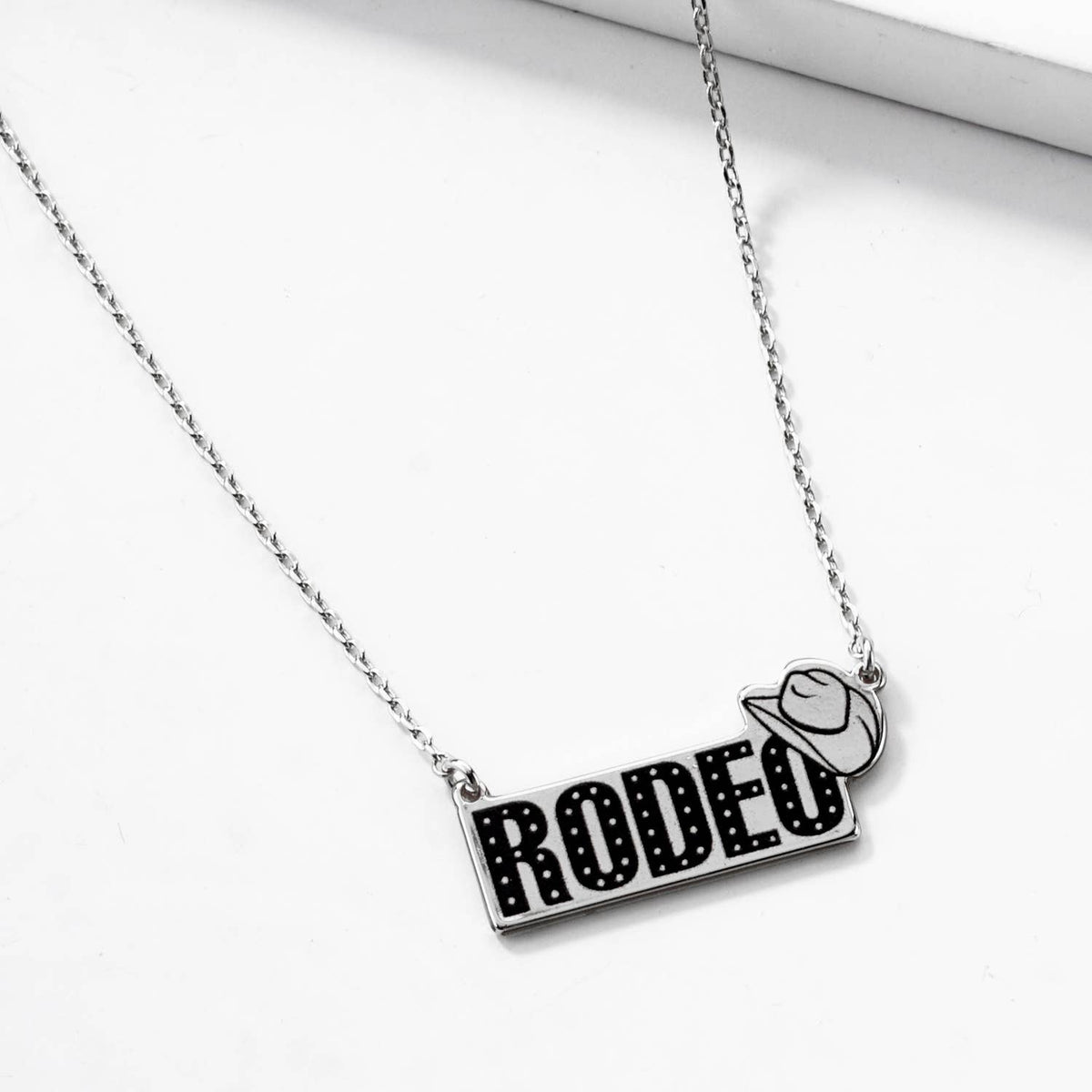 Rodeo Western Bar Pendant Necklace