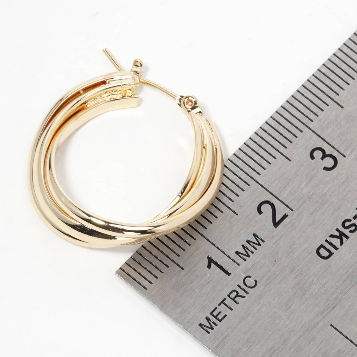 Multi-Strand Hoop Earrings