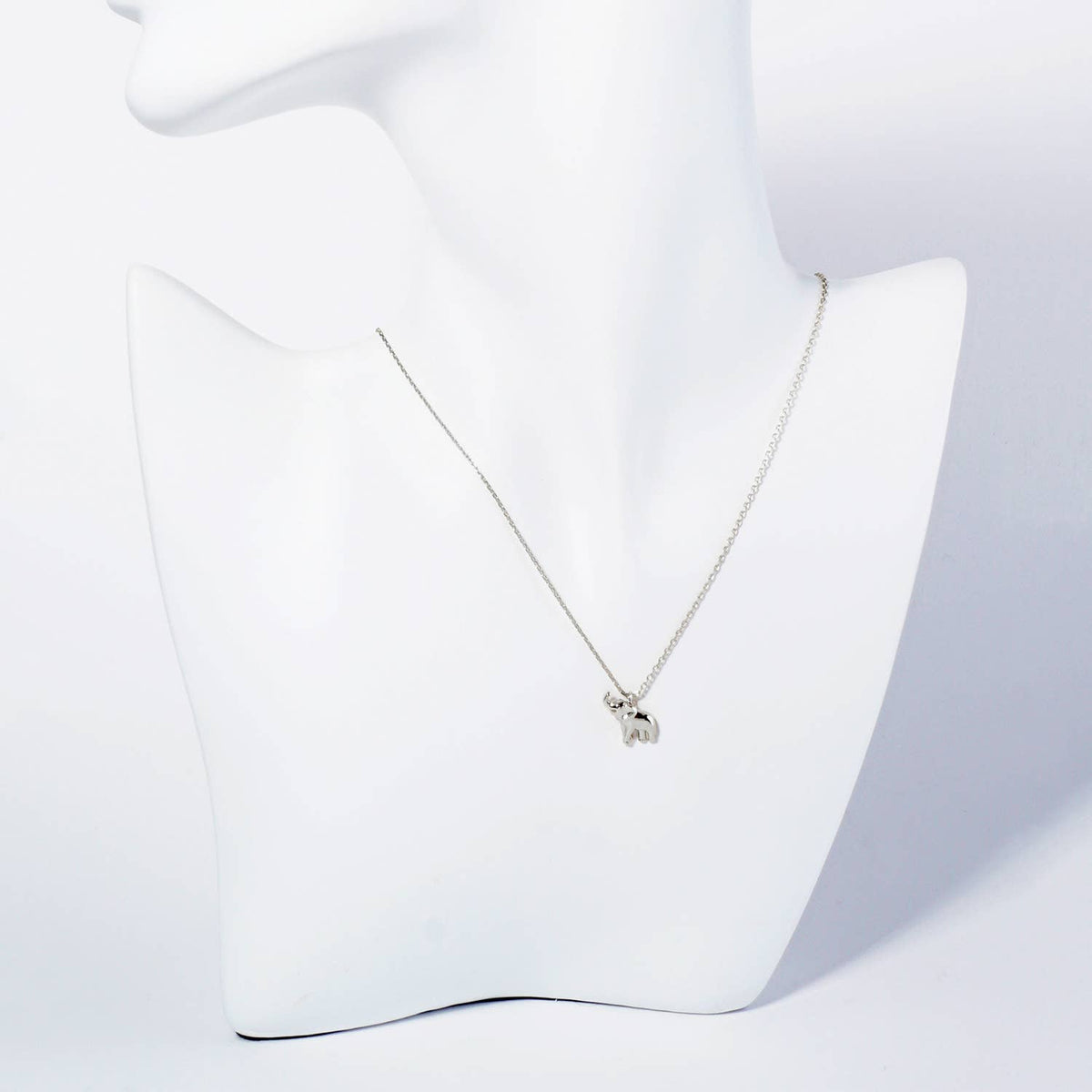 18K Gold Dipped Brass Elephant Pendant Necklace