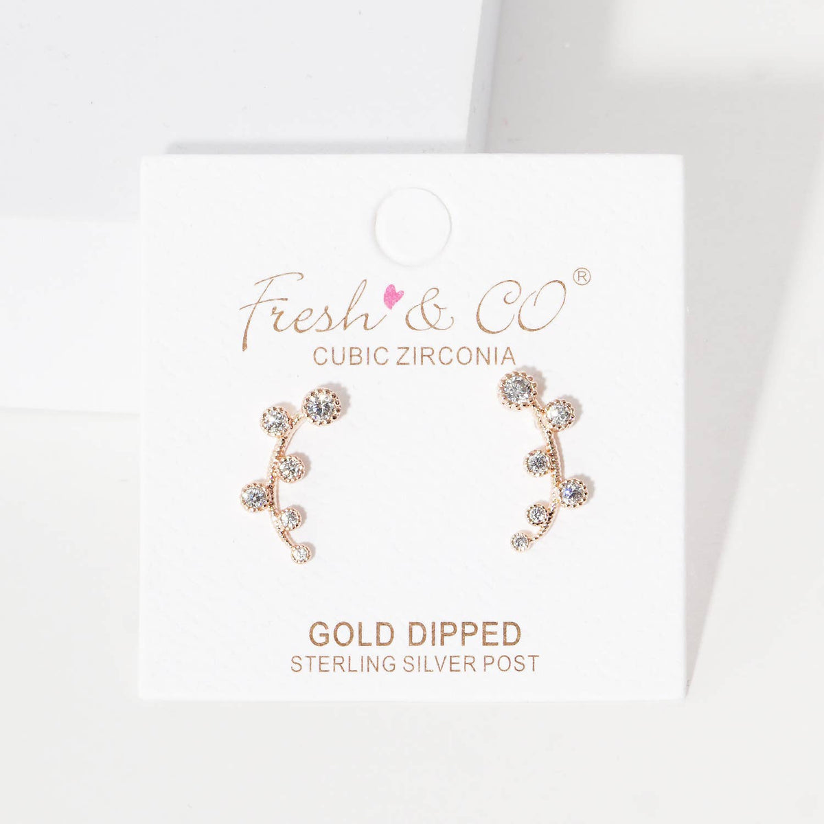 Cubic Zirconia Ear Crawlers