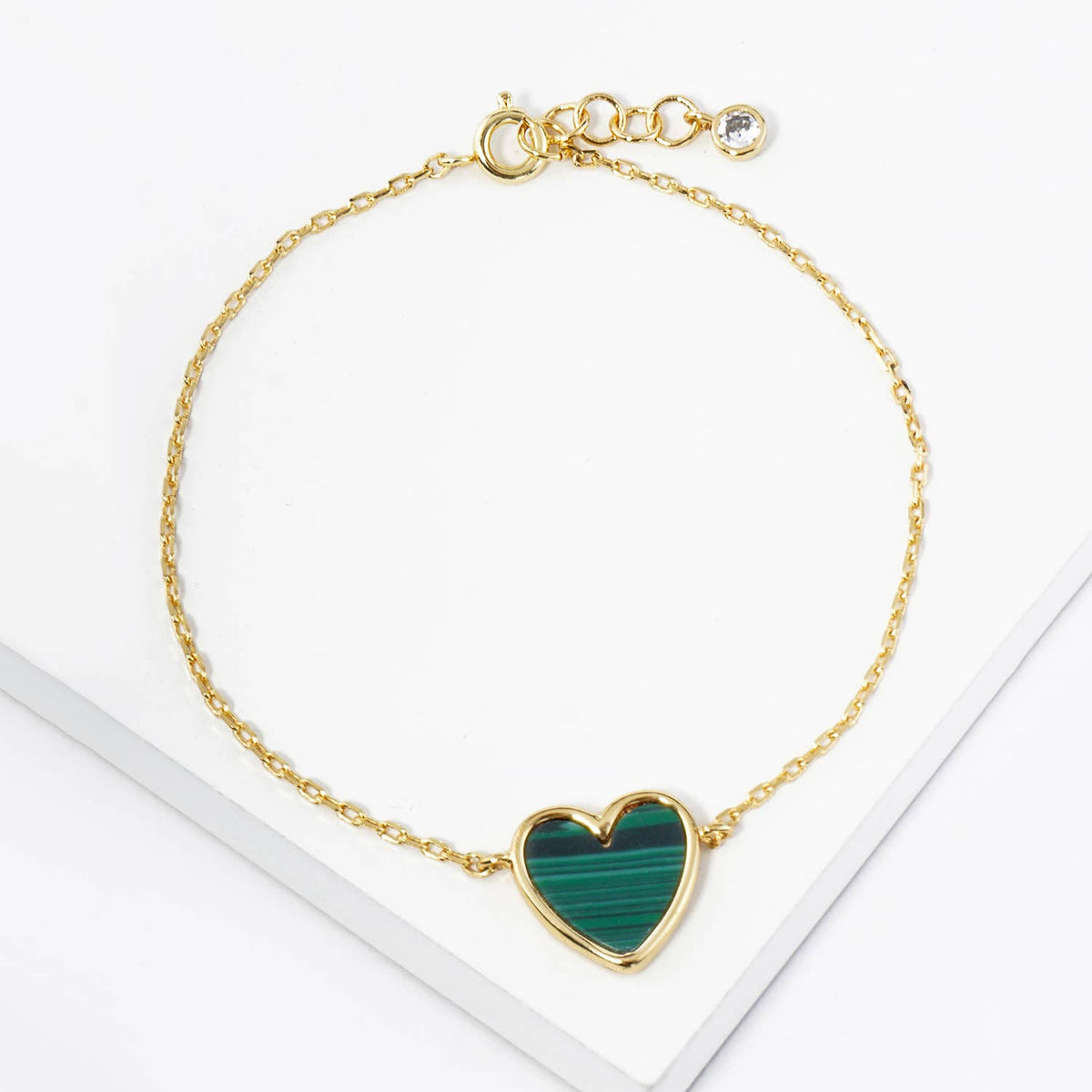 Minimalist Heart Charm Bracelet - Multi-Color Collection