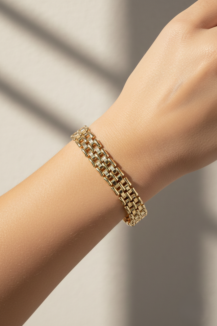 Classic Triple-Link Chain Bracelet