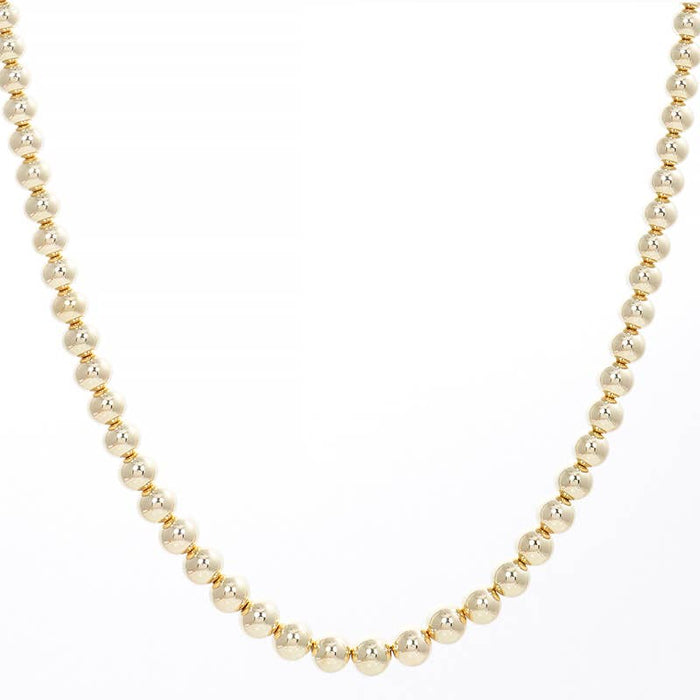 Gold Plated Bold Bead Necklace