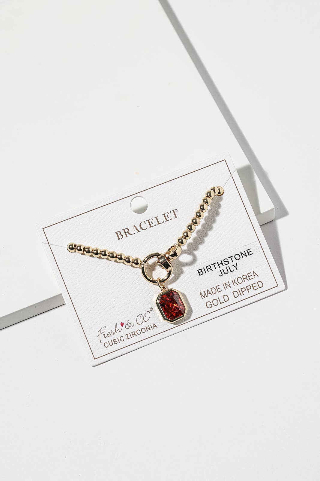 Elegant Birthstone Charm Bracelet