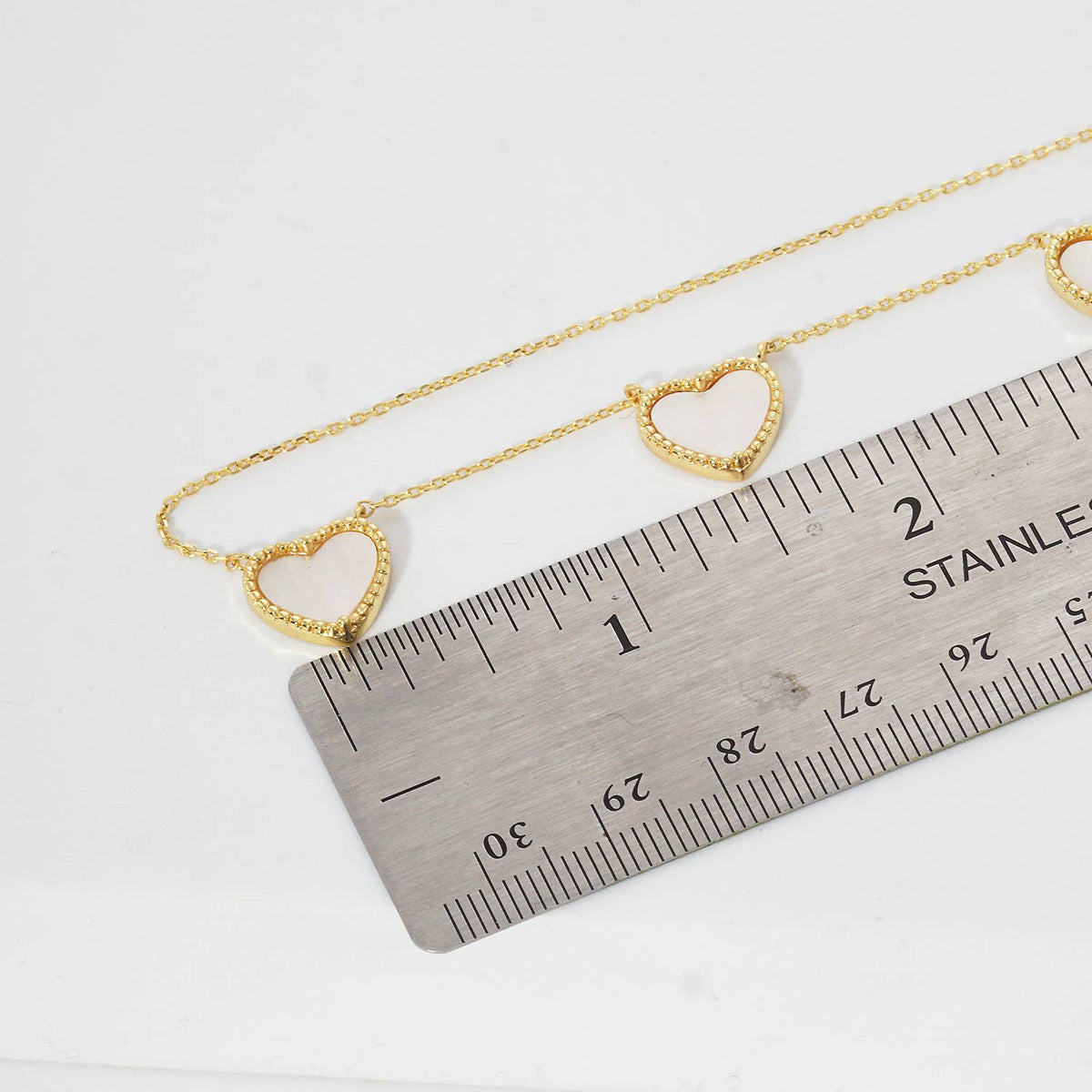 Gold Plated Mayslie Heart Necklace
