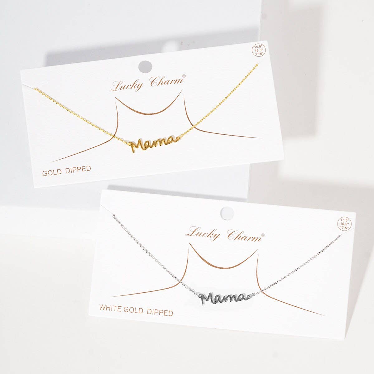 Gold Plated Bold Mama Letter Necklace