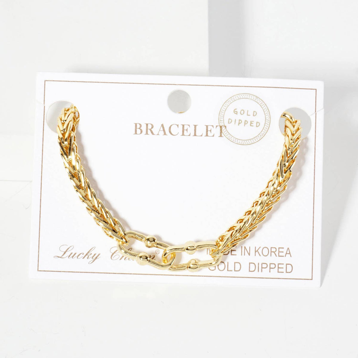 Modern Mixed-Link Chain Bracelet