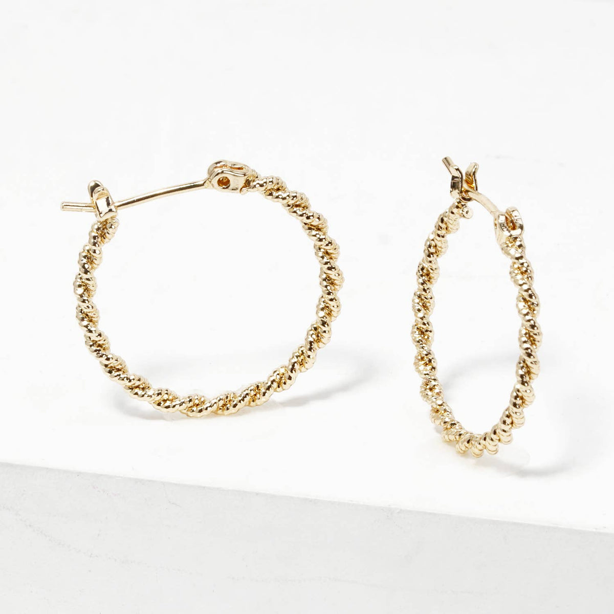 Twisted Twist Hoop Earrings