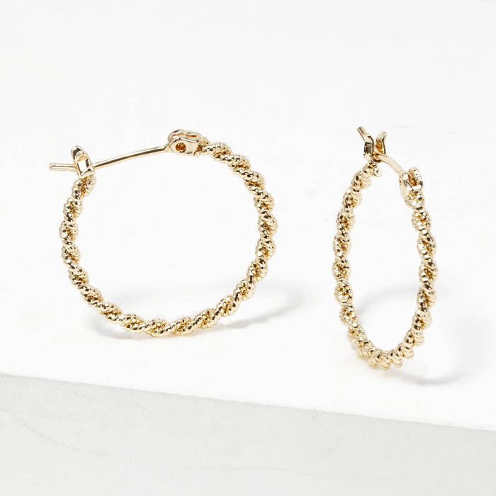 Twisted Twist Hoop Earrings
