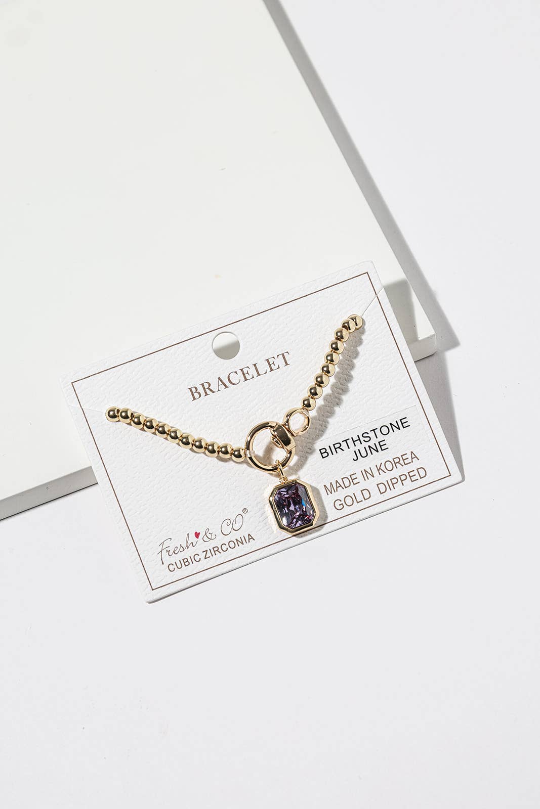 Elegant Birthstone Charm Bracelet