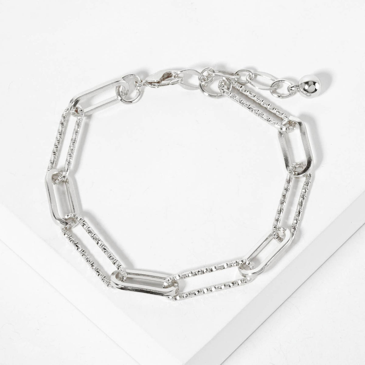 Modern Multi-Link Mixed Texture Chain Bracelet