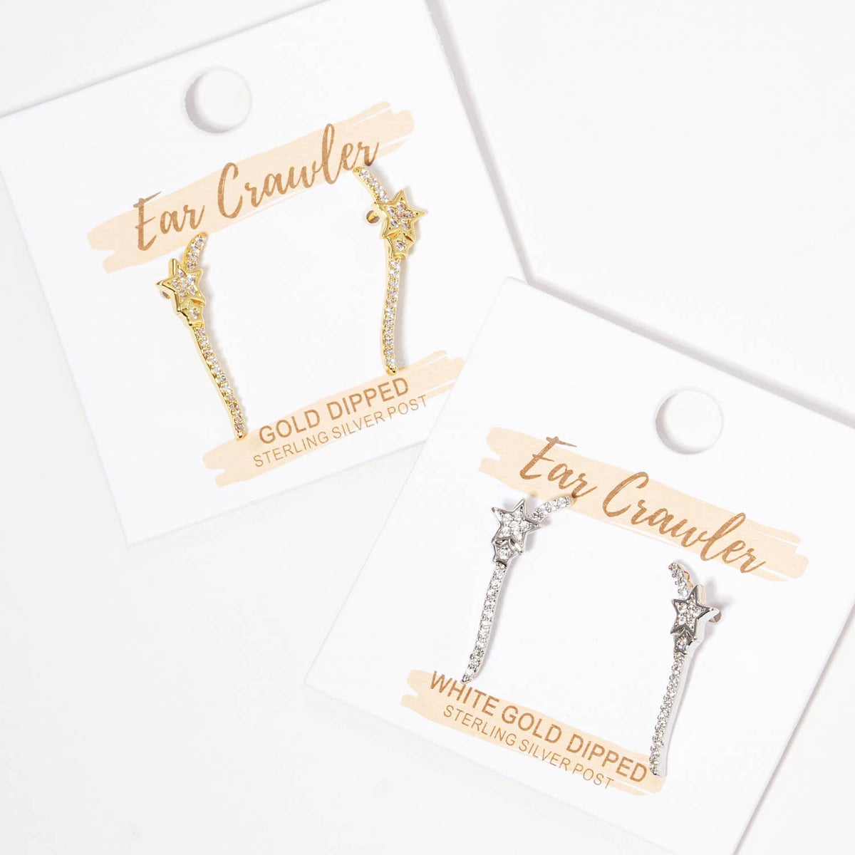 Shooting Star Pave Ear Crawlers