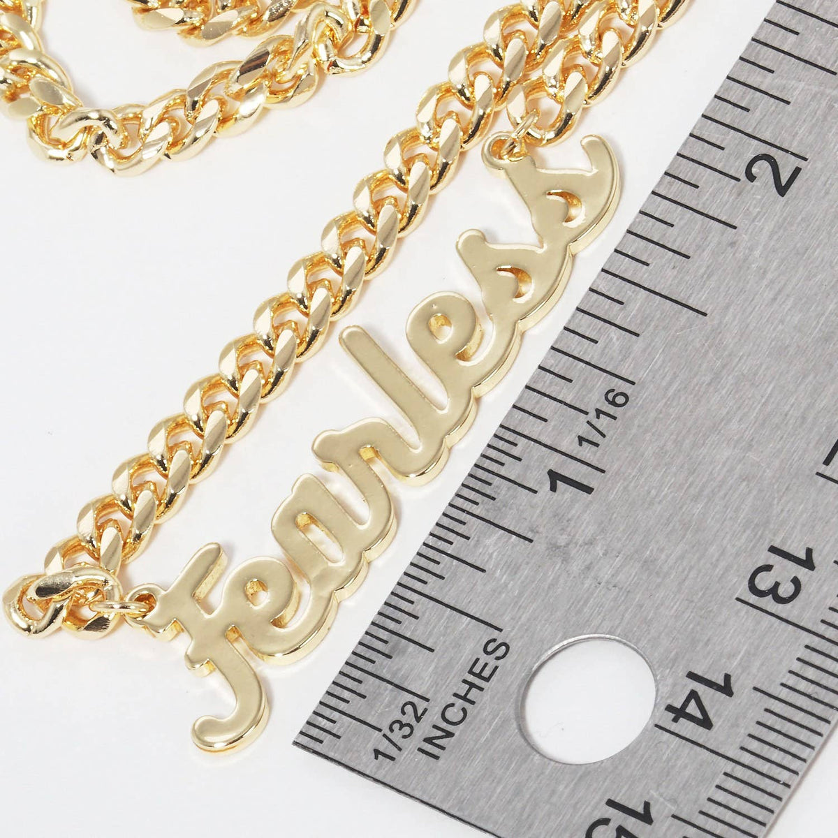 Gold Plated Cuban Link FEARLESS Necklace