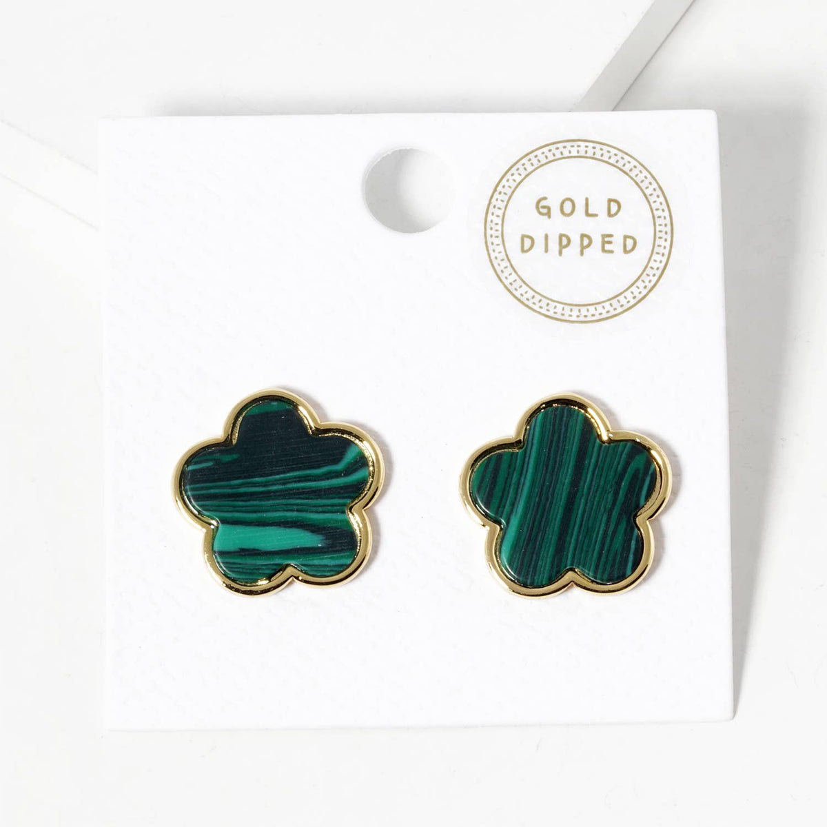 Scalloped Flower Stud Earrings