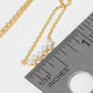 Minimalist Petite Pearl and Crystal Bar Necklace