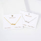 Polished Brass Love Word Chain Bracelet