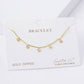 Bezel Cubic Zirconia Station Dangle Bracelet