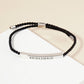 Inspirational Messages "Bridesmaid" Tube Bar Bracelet