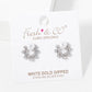 Freshwater Pearl Star Shaped Stud Earrings