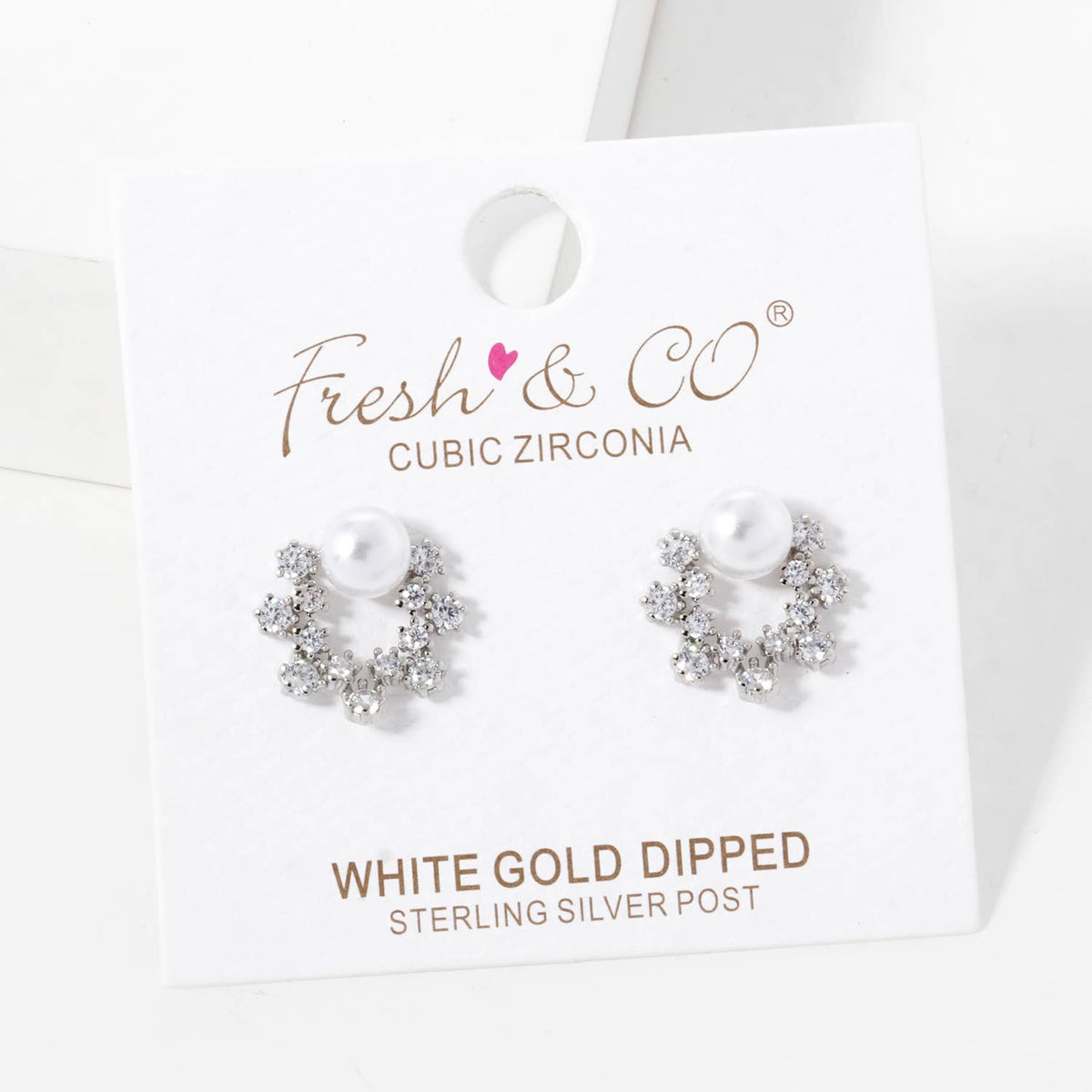 Freshwater Pearl Star Shaped Stud Earrings
