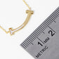 Gold Plated U-Shaped Necklace