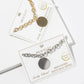 Minimalist Magnetic Clasp Round Disc Chain Bracelet
