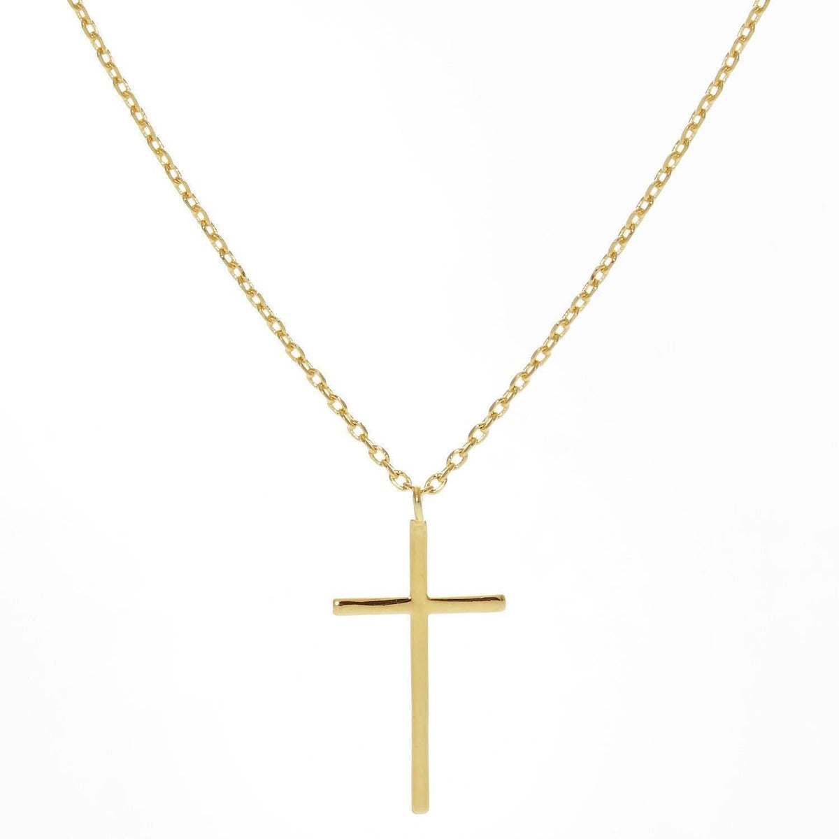 Gold Christian Cross Necklace