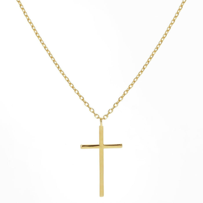 Gold Christian Cross Necklace